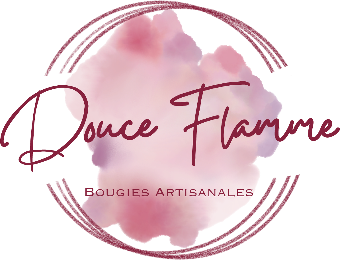 Logo Douce Flamme bougies artisanales, bougies gourmandes, bougies parfumées