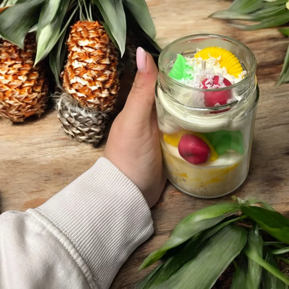 bougie gourmande pina colada bougie artisanale douce flamme