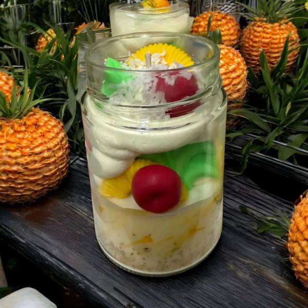 bougie gourmande pina colada bougie artisanale douce flamme
