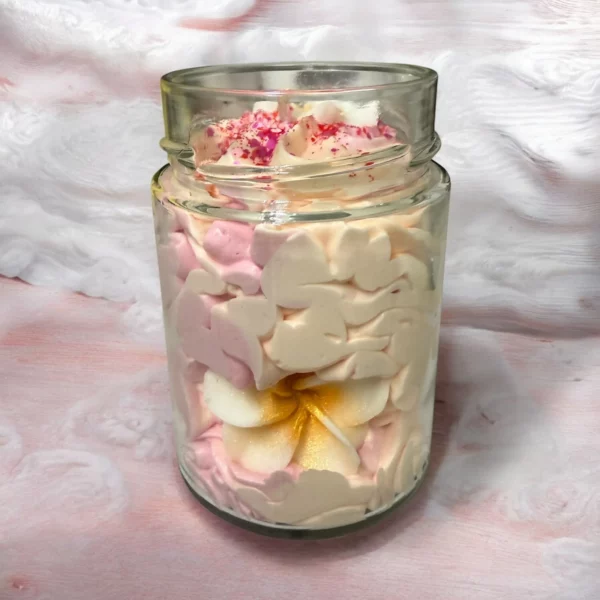 bougie gourmande monoi peche bougie artisanale douce flamme