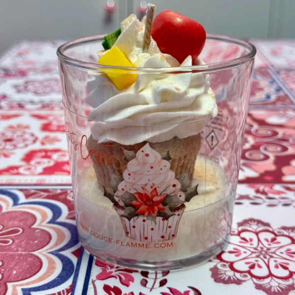 Bougie gourmande parfumée Cupcake par Douce Flamme