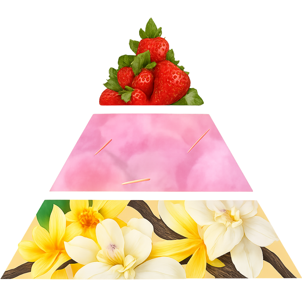 illustration pyramide olfactive barbe à papa