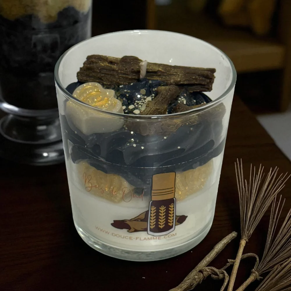 Bougie parfumée Bois de Oud par Douce Flamme