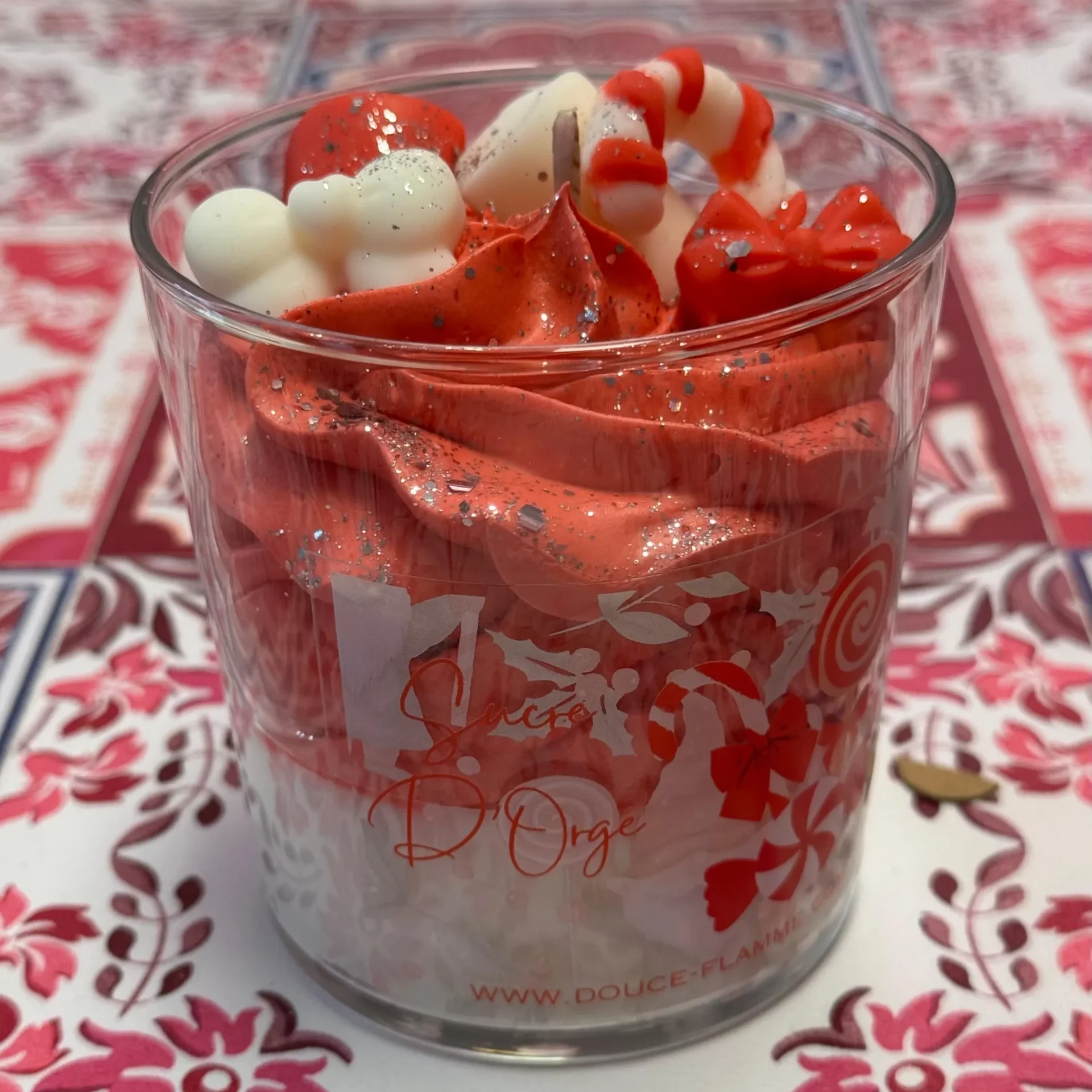 Bougie gourmande parfumée Sucre d'Orge par Douce Flamme