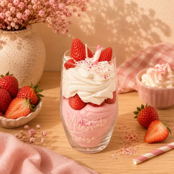 bougie-gourmande-milkshake-fraise-douce-flamme