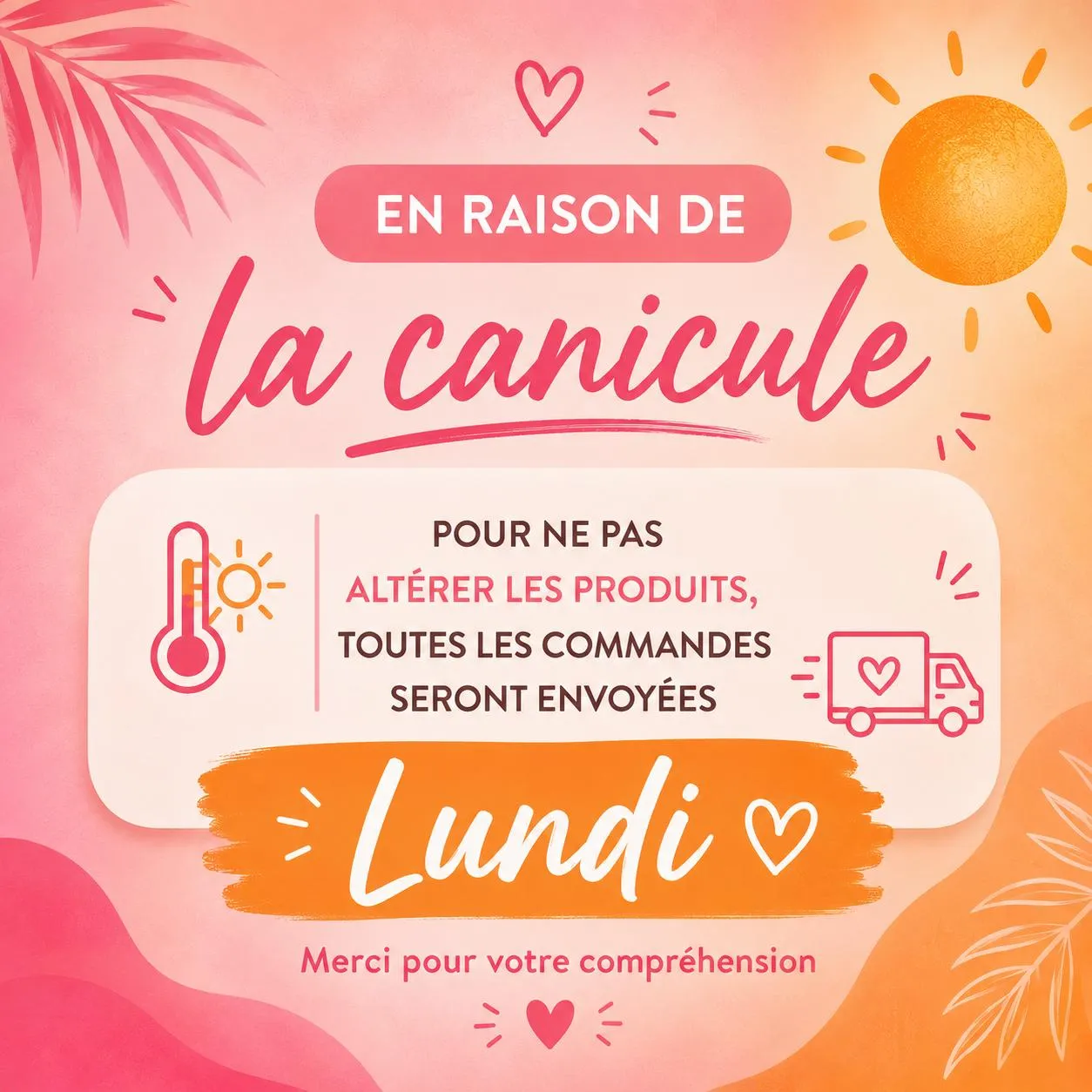 infos livraison